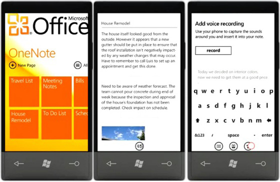 wp7 офис