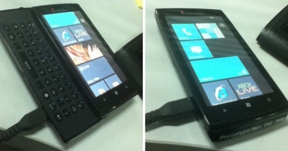 Прототип телефона с Windows Phone 7 от Sony Ericsson