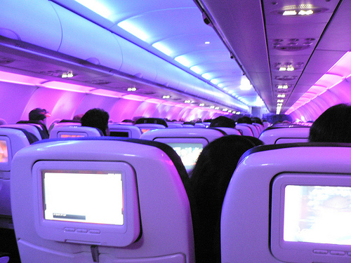 салон самолетов Virgin America